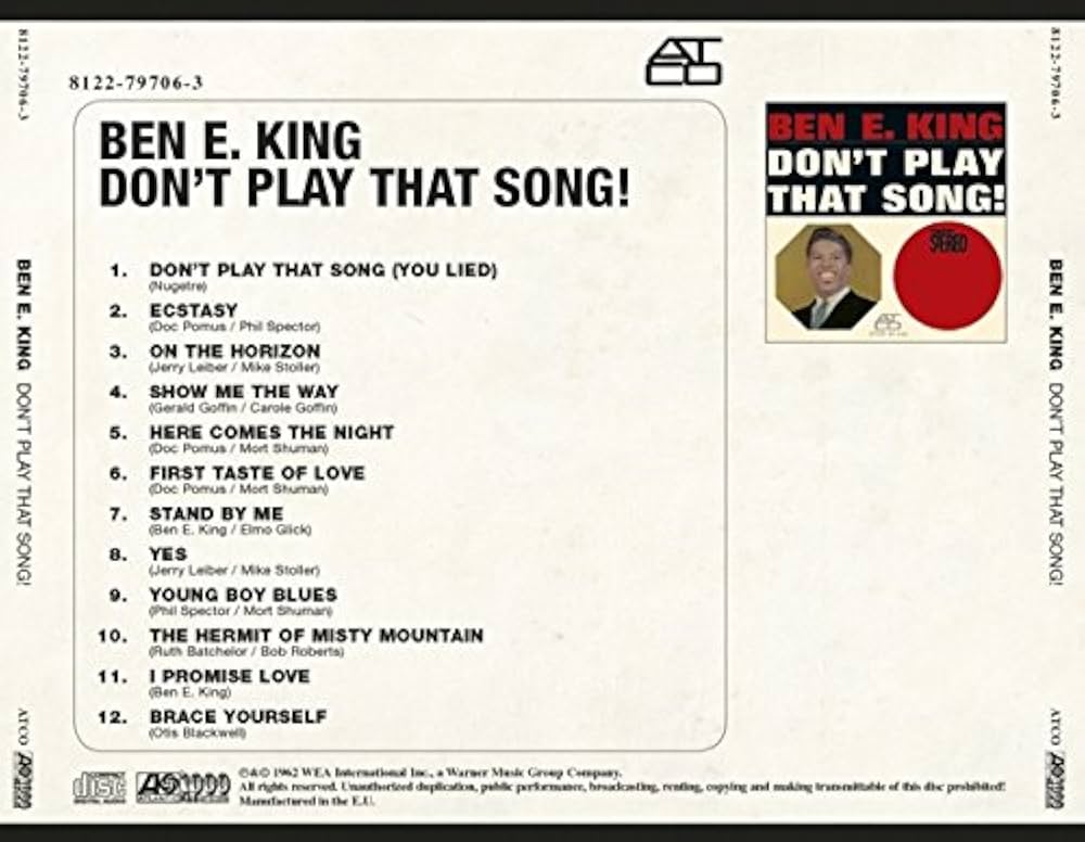 Ben E. King / Don't Play That Song!【オリジ】 Don't Play That Song! - Wikipedia